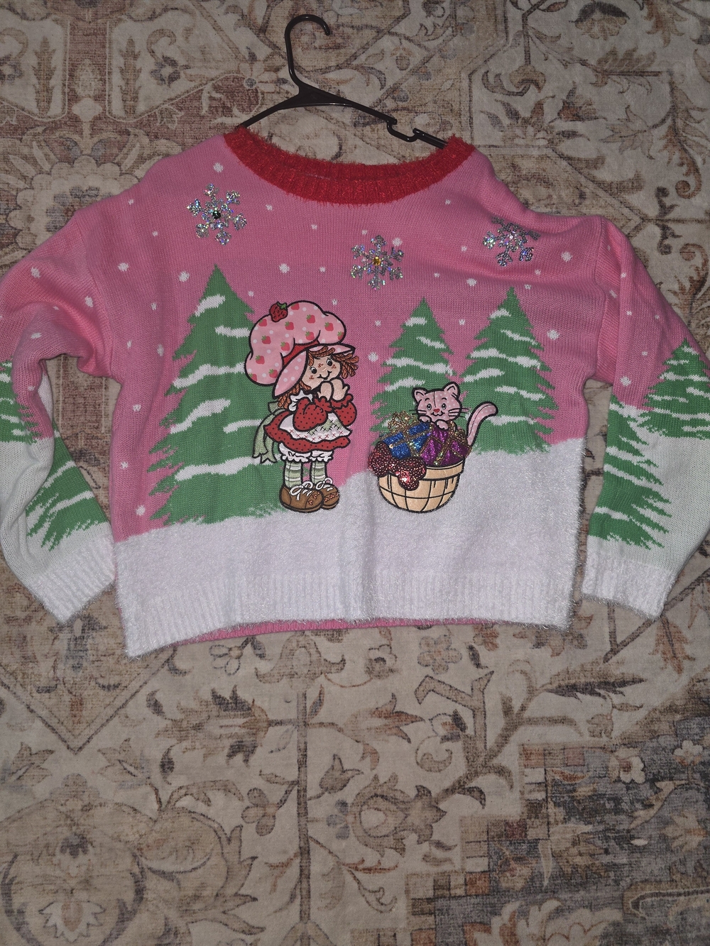 Strawberry Shortcake Holiday Crewneck Sweater